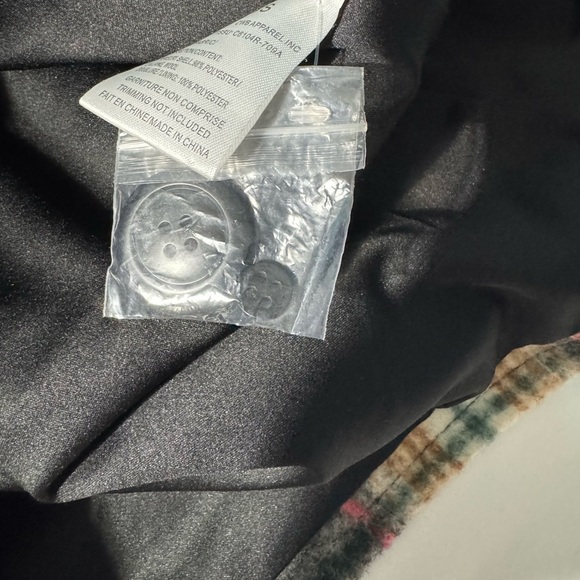 Charlie B Plaid Women's Coat - Black and Brown Wool Blend Size Small - Picture 7 of 13